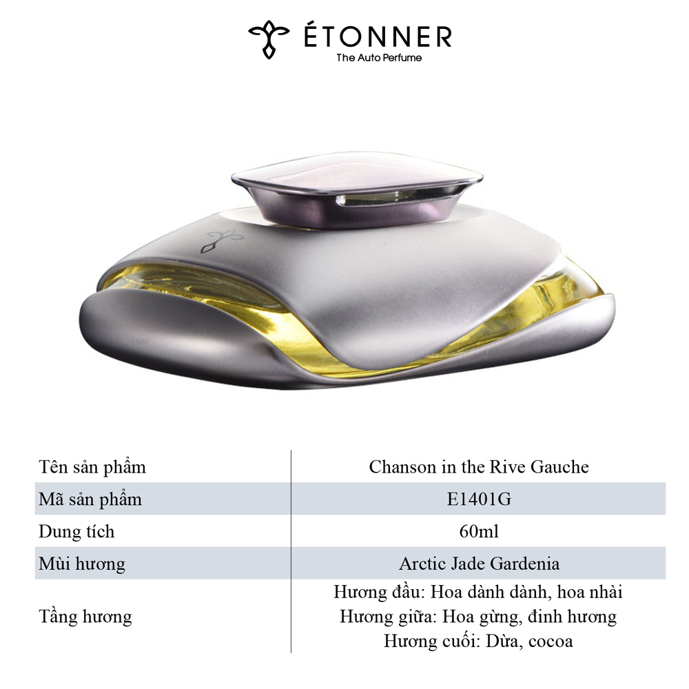 Nước Hoa Ô Tô Xe Hơi Cao Cấp Chính Hãng Nhập Khẩu ETONNER Khử Mùi Ô Tô E1401G