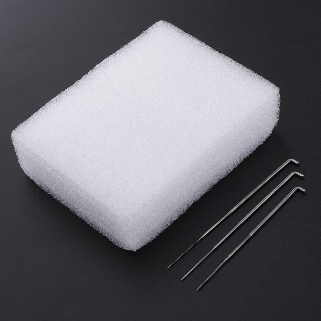 Wool Needle Felting Kit, with Fine Wool, Felting Foam Mat, Needles, Instruction - Great for Arts & Crafts & Easy for Beginners