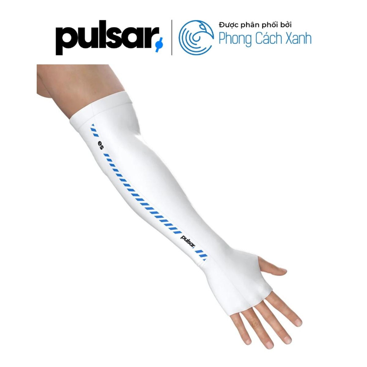 Bao tay chơi game Pulsar eS Arm Sleeve Palm Long - White - Hàng Chính Hãng