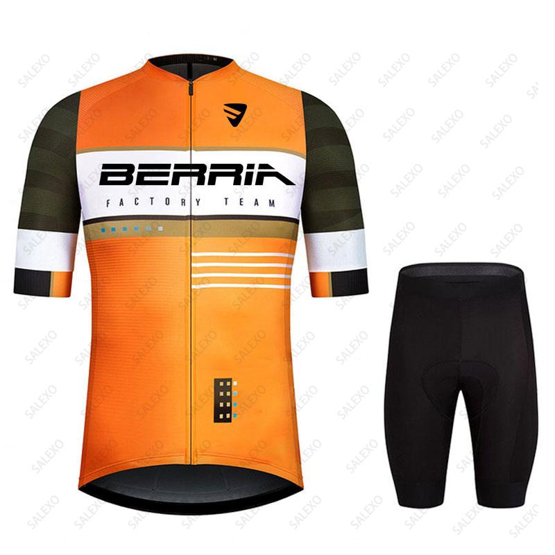 2023 BERRIA Đội Nam Ngắn Tay Đi Xe Đạp Jersey Bộ Mùa Hè MTB Maillot Ropa Ciclismo Đi Xe Đạp Quần Áo Thể Thao Xe Đạp Phù Hợp Với Color: 8 Size: S