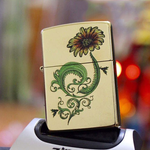 Bật Lửa Zippo 207g Flower Design