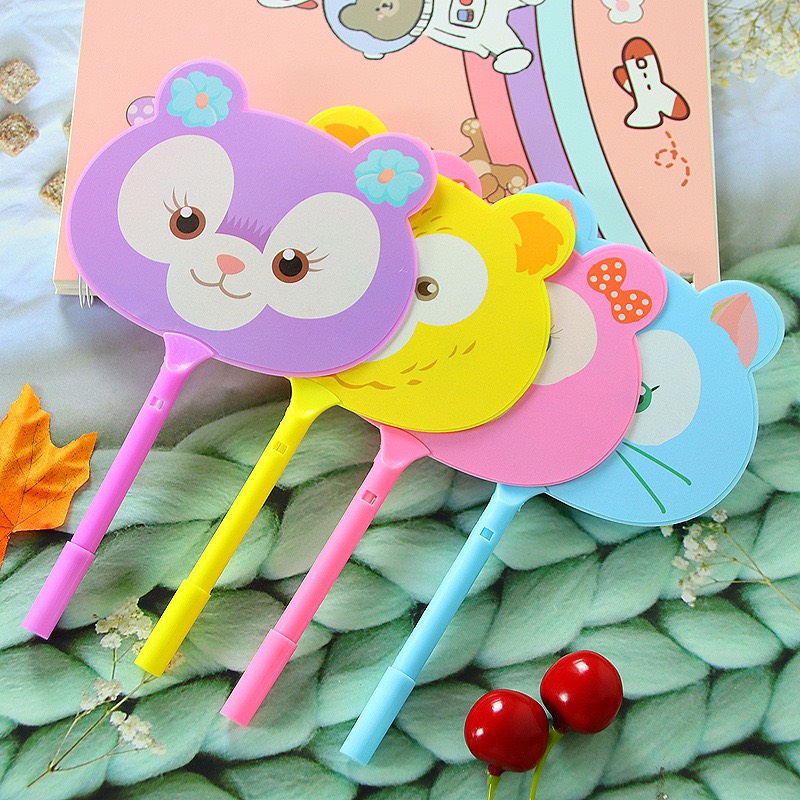 Combo 2 Bút Bi Mực Xanh Bút Hình Quạt Nhiều Hình Ngộ Nghĩnh Dễ Thương Cho Bé - HENRYSA