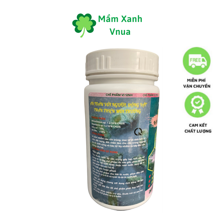 Chế Phẩm Nấm 3 Màu Chuyên Diệt Sùng Đất, Ký Sinh Trùng, Rệp Sáp, Nhện Đỏ, ... Chai 150gr