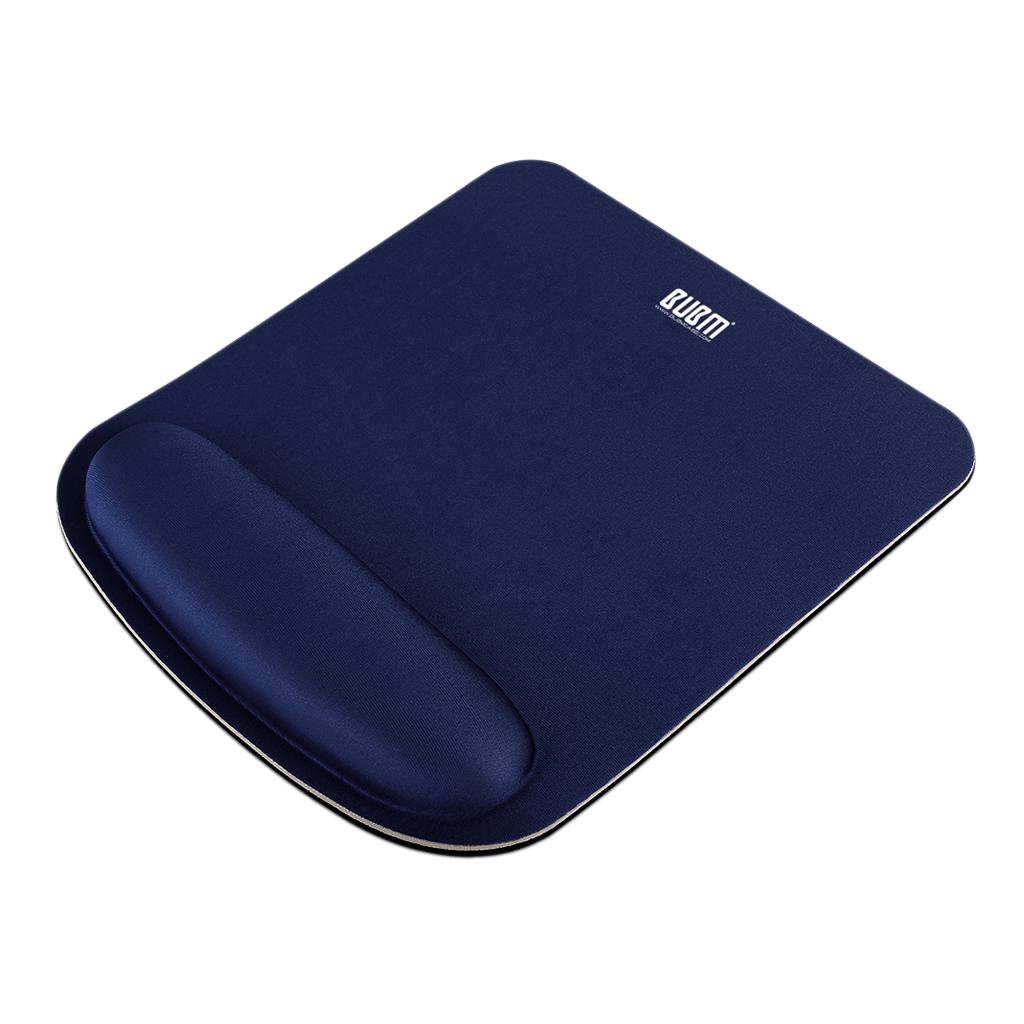 Ergonomic Mouse Pad With Wrist Gel Support For Laptop Non-slip Rubber Blue