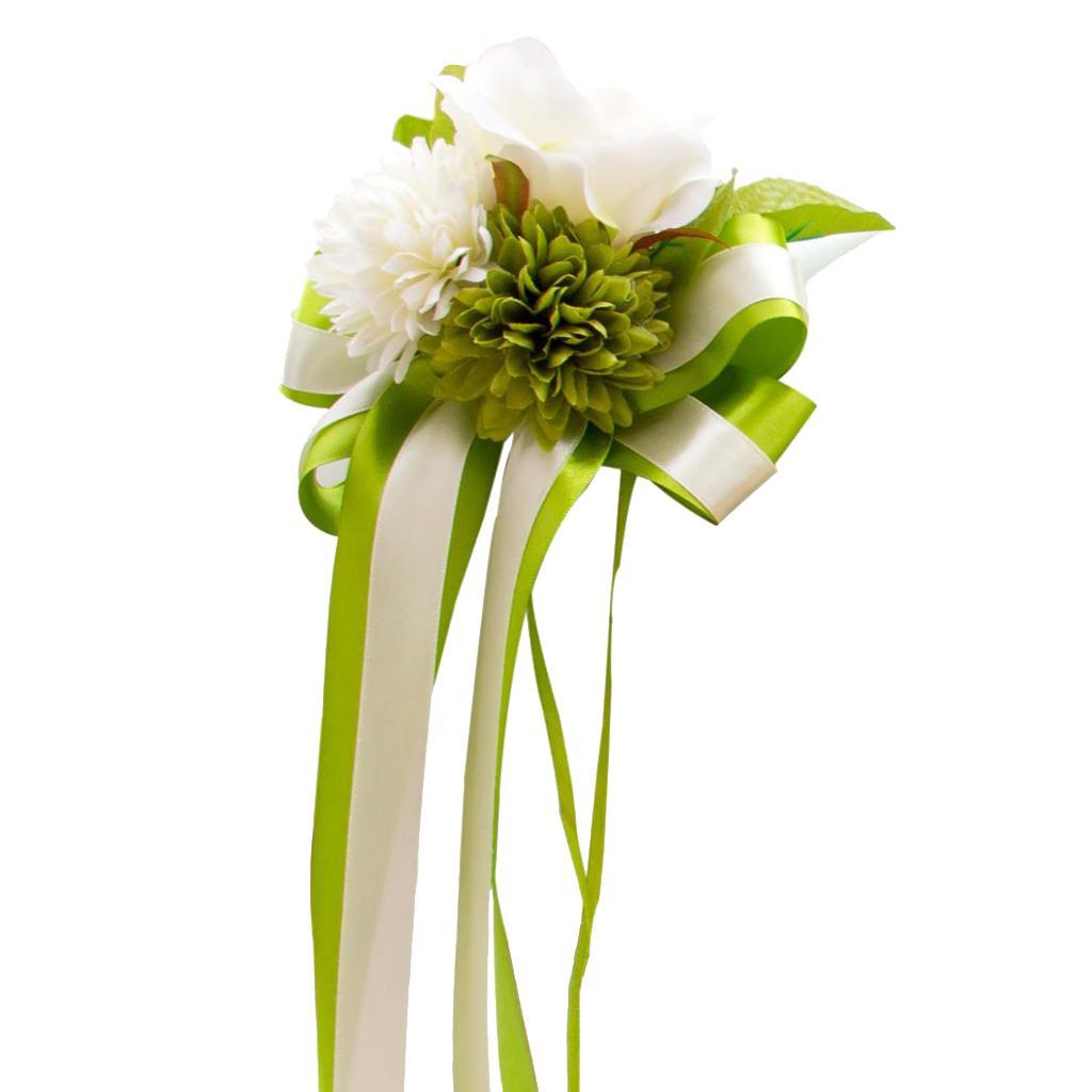 Wedding Car Artificial Silk Flower and Ribbon Party Decor Kit