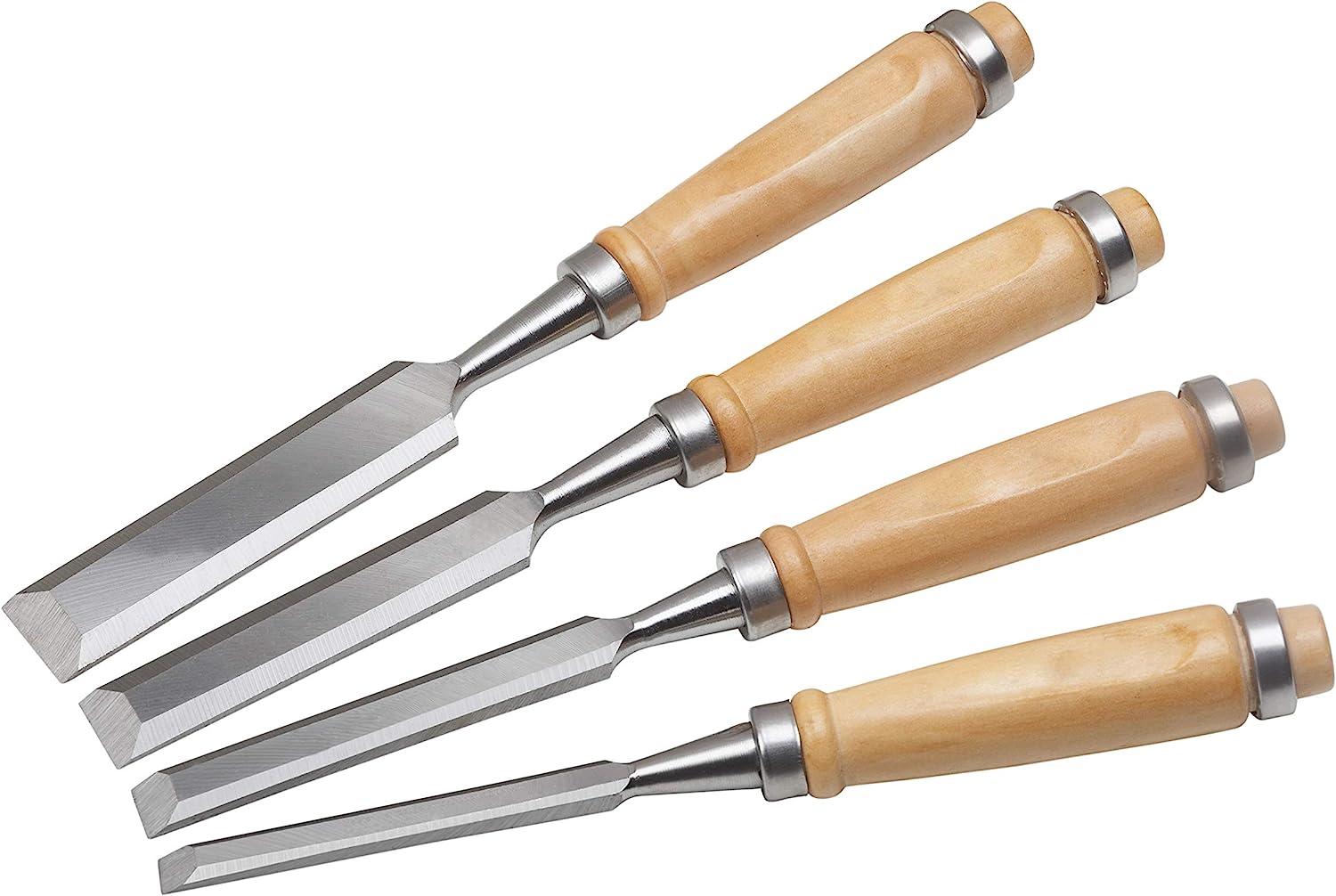 Bộ đục gỗ 4 chi tiết cán gỗ