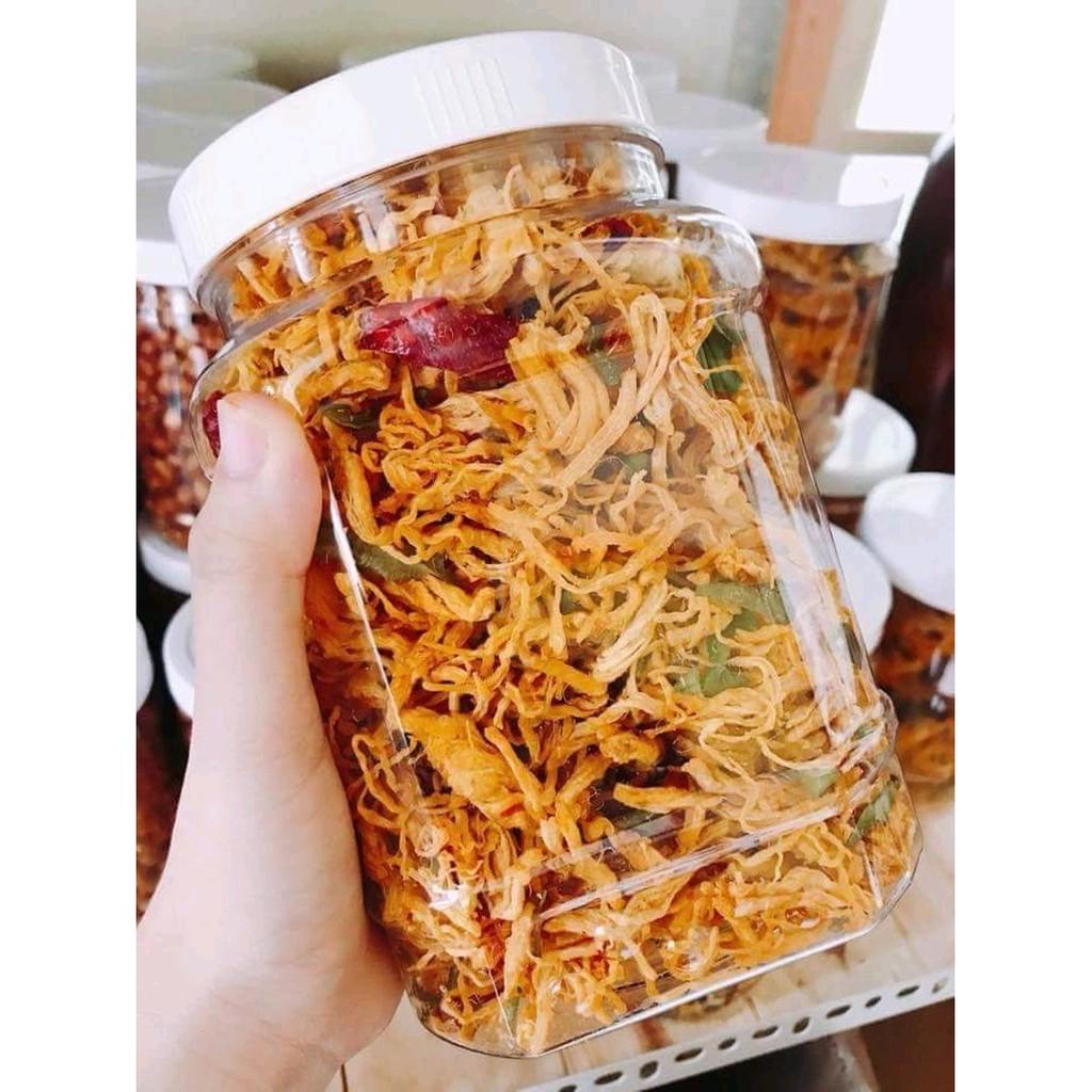 500G Khô Gà Lá Chanh Thượng Hạng 1 Hủ (Giòn ngon - Đậm vị) - Trai Đẹp Snack