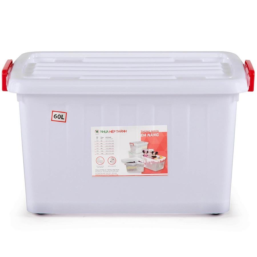 Thùng Nhựa Đa Năng Có bánh xe đẩy  Đủ Size Lớn Nhỏ Hiệp Thành HI