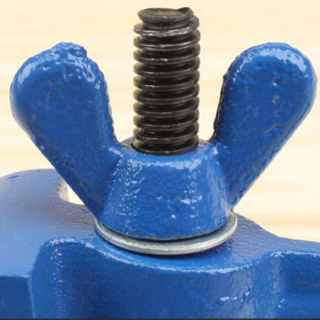 2 Pieces Blue Hand Held Hobby Mini Vise for Jewelry Making Tool 12cm/16cm