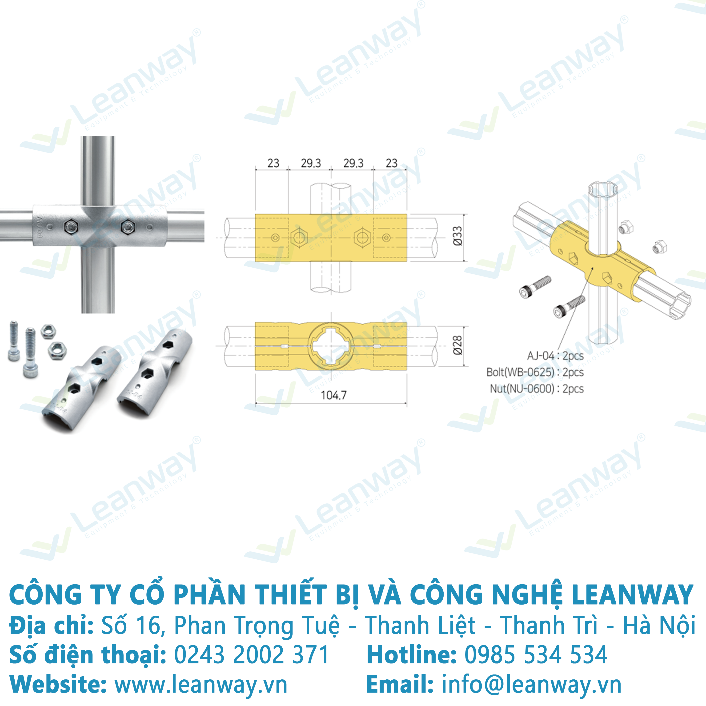 Khớp nối nhôm AJA-04