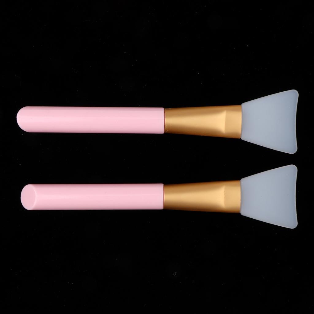 2x Silicone Face Mask Brushes Hairless Tools Pink