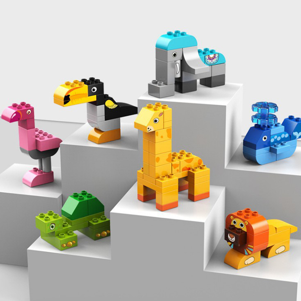 Đồ chơi giáo dục xếp hình thế giới thú cưng 102 chi tiết, kích thích sáng tạo, phát triển trí tuệ, tư duy Dan House-DH33, Hàng chính hãng