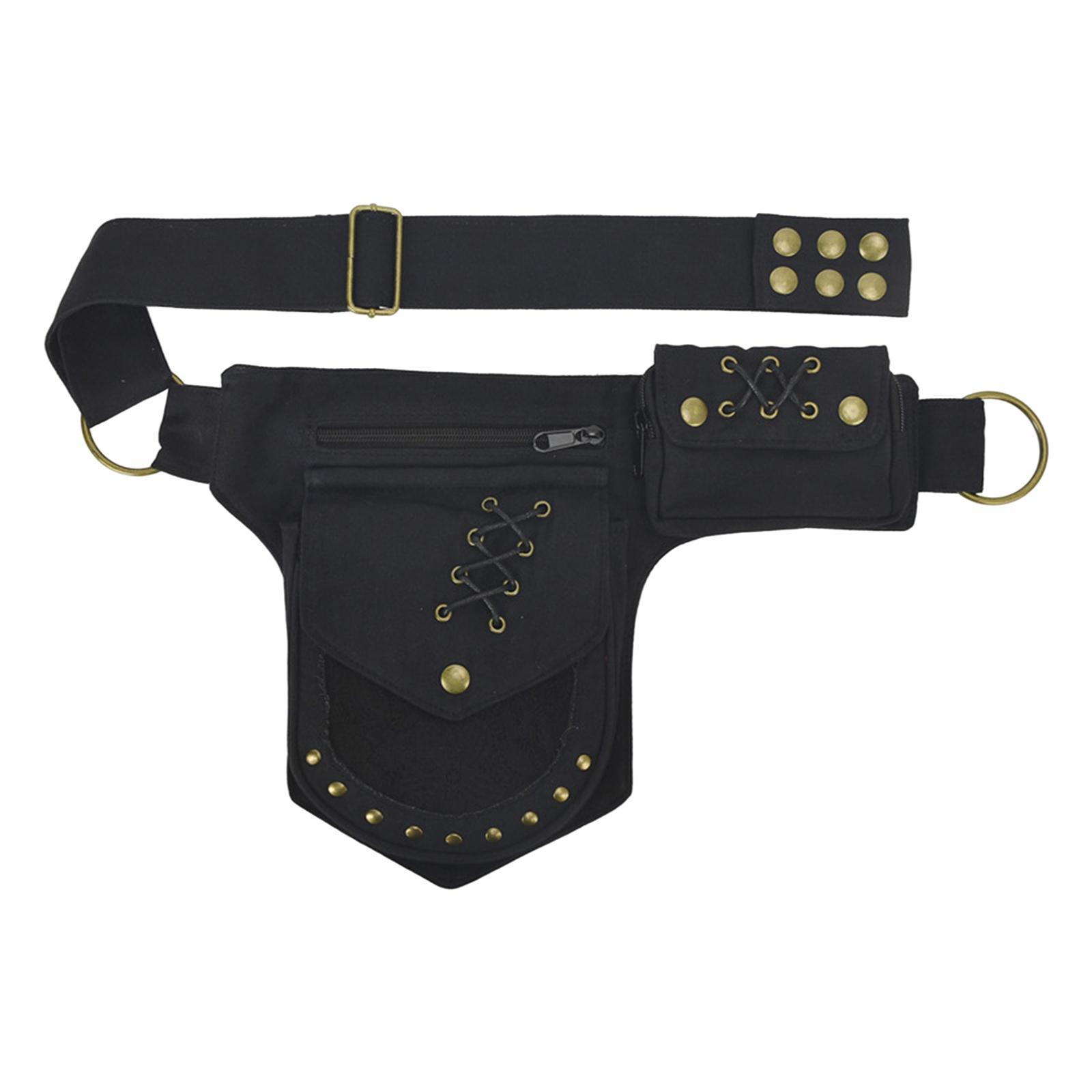 Waist Pack Adjustable Strap Stylish Fanny Pack for Street Hiking Backpacking