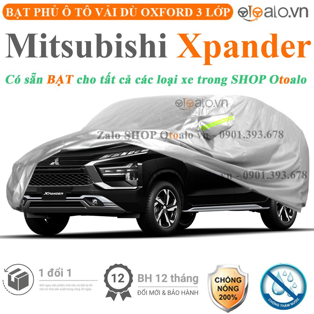 Bạt che phủ xe ô tô Mitsubishi Xpander vải dù 3 lớp CAO CẤP BPXOT - OTOALO