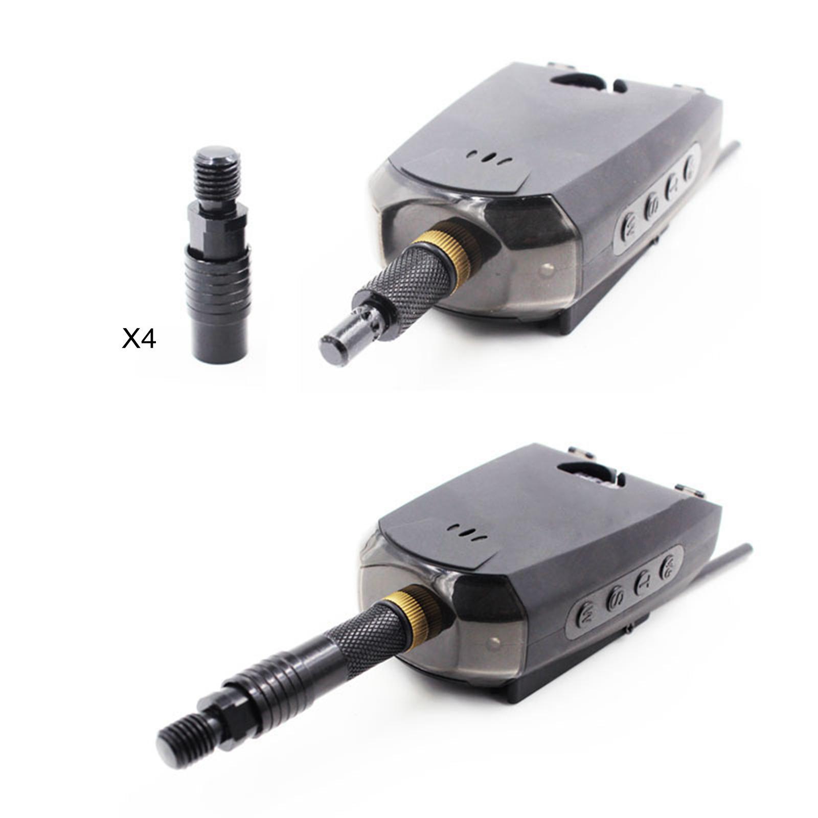 4 Pieces Stick Rods Pod Connector Metal Fishing Tools Fishing Alarm Adapter