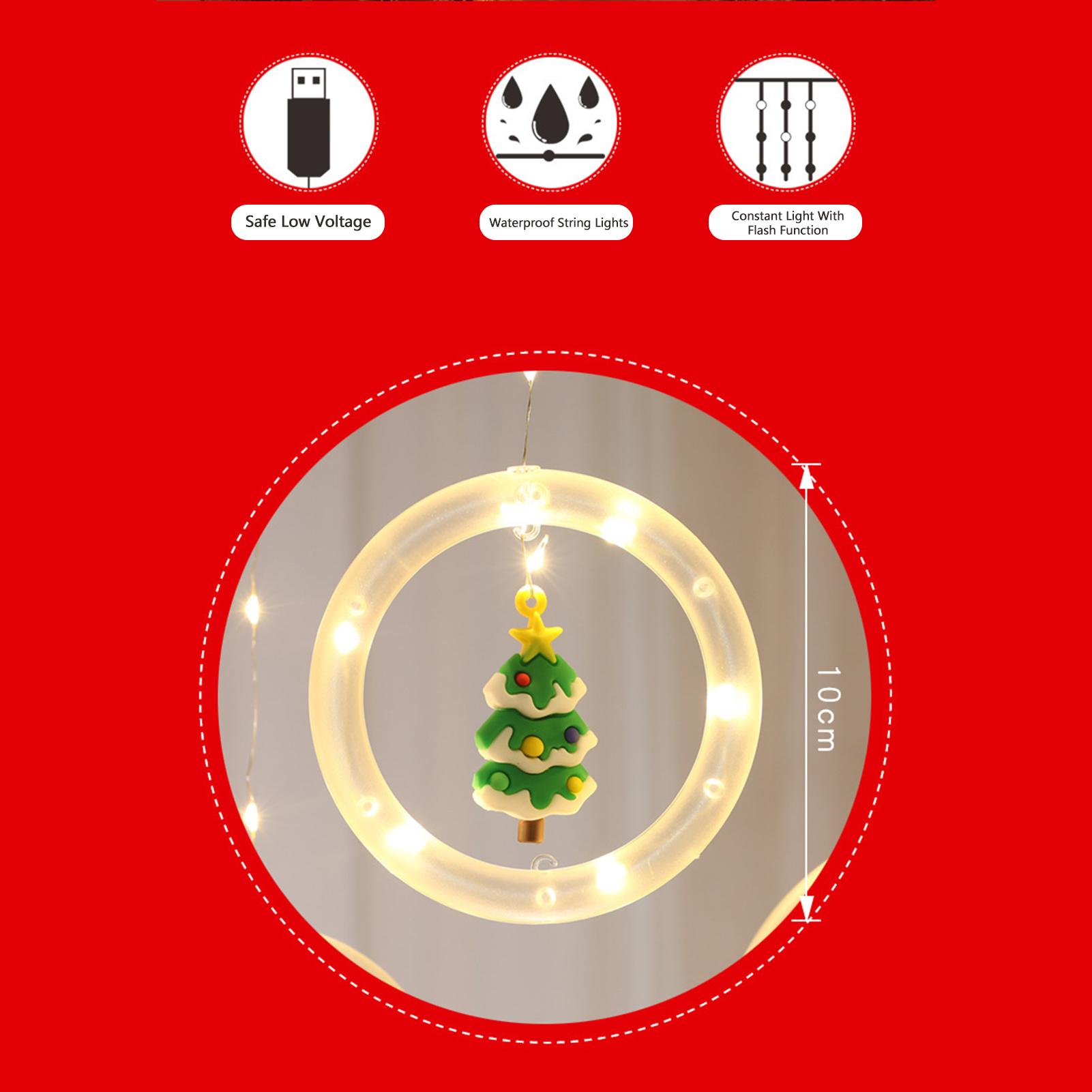 Đèn Dây Trang Trí Noel Giáng Sinh Kèm Đèn Đi-Ốt Phát Ánh Sáng