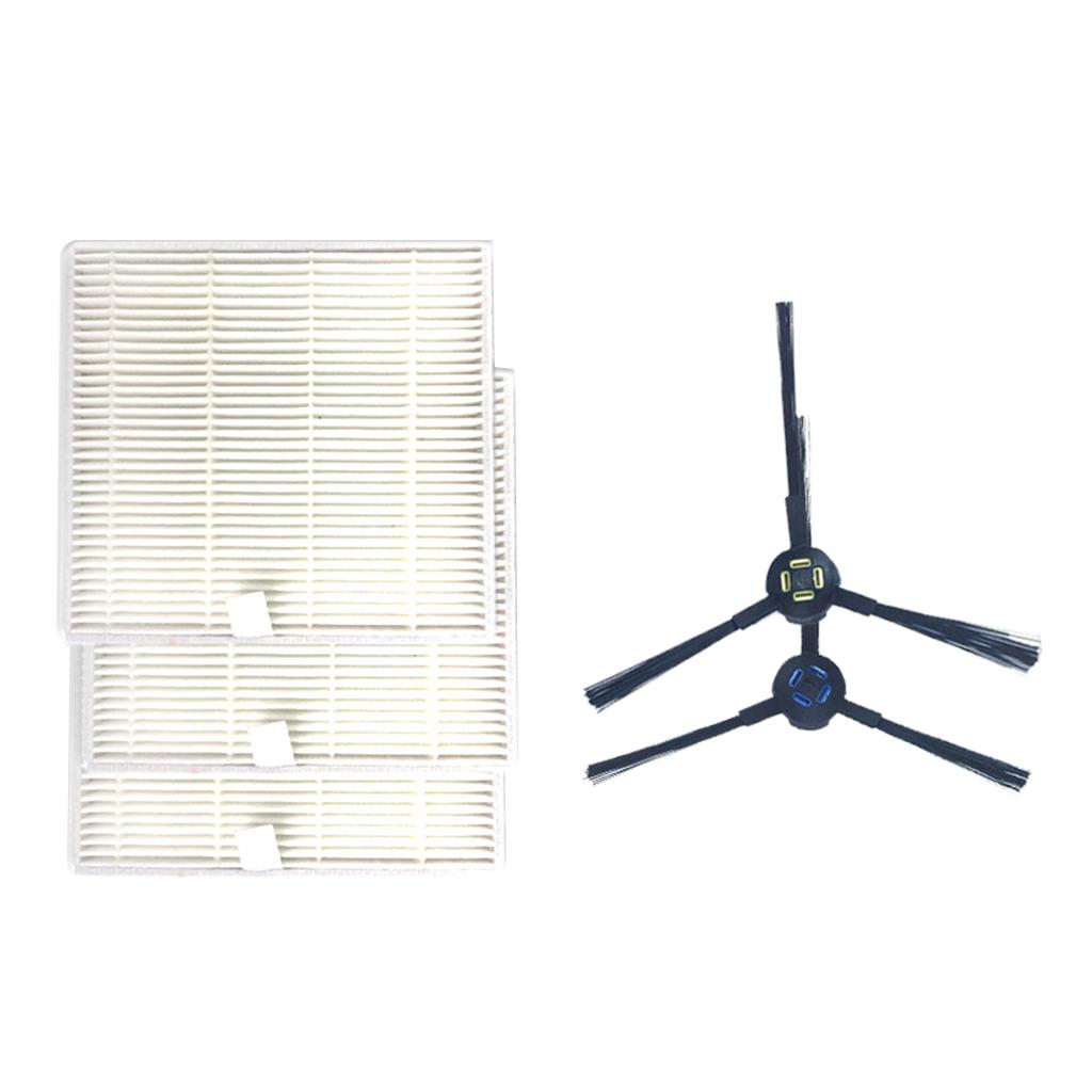 Filter 2pcs Side Brush Vacuum Cleaner Accs Part for ILIFE V8S V80 X800