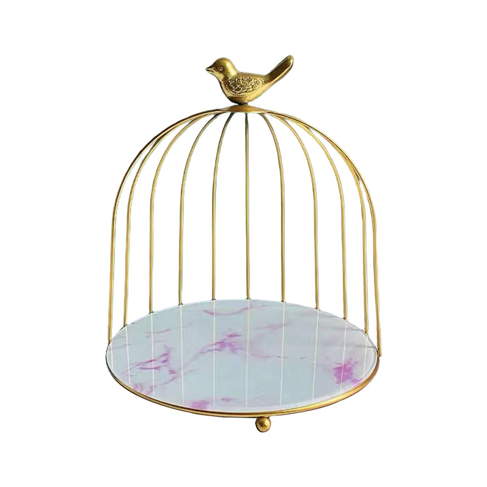 Bird Cage Rack Cosmetic Holder Perfume Iron for Dresser Vanity deer