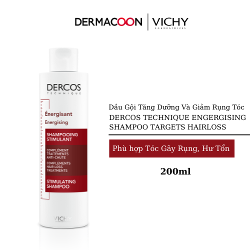 Dầu Gội Ngăn Ngừa Và Giảm Rụng Tóc Vichy Dercos Energising Shampoo Hairloss 200ml