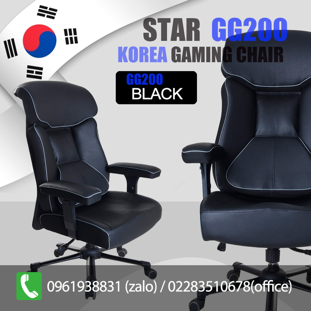 Ghế Gaming, Ghế Giám đốc cao cấp GG200 đen
