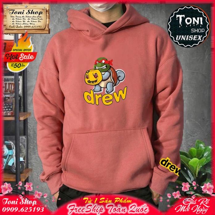 ÁO HOODIE DREW Ninja Rùa - In Pet Siêu Bền Siêu Đẹp (HD2825 - Kèm Ảnh Thật) (TONI SHOP)