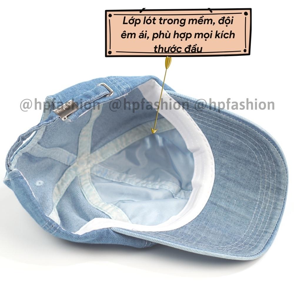 Mũ lưỡi trai ️ Nón kết jean rách chất vải bò cao cấp phong cách Ulzzang form unisex nam nữ N21