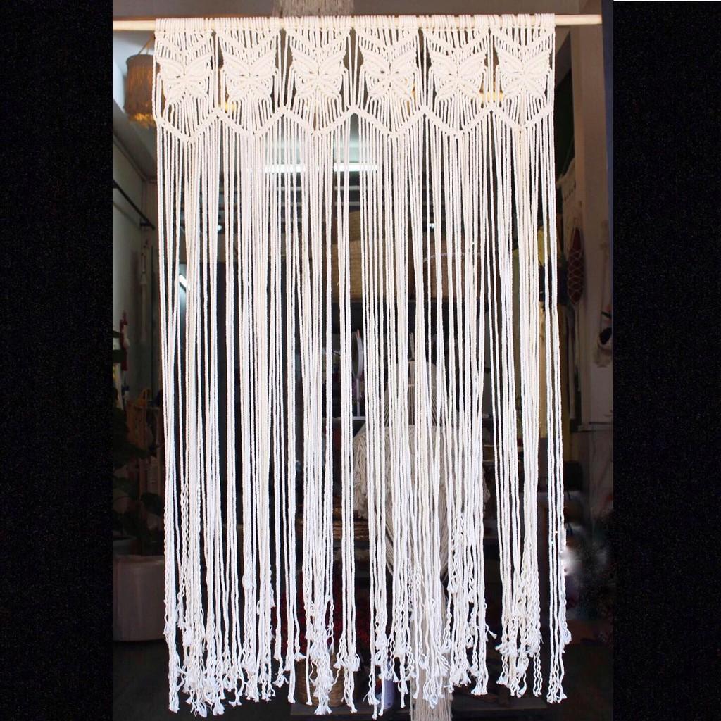 Rèm cửa sổ macrame - trang trí nhà cửa, đồ decor