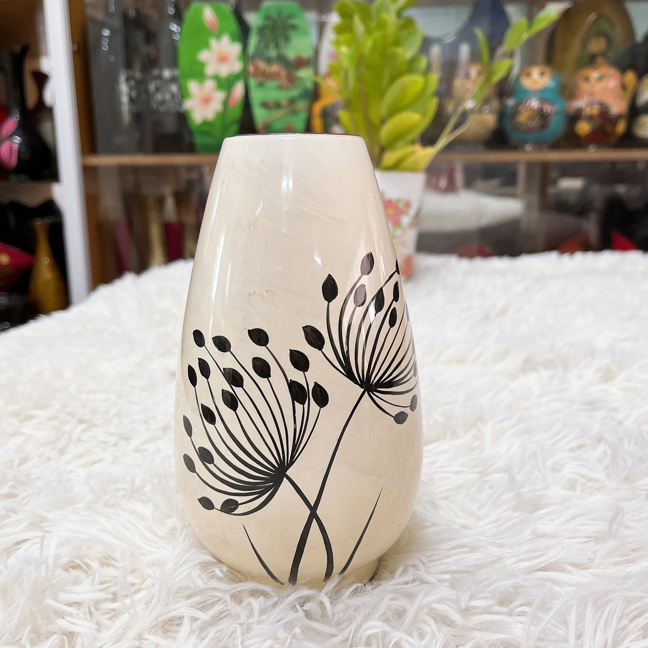 Bình bắp sơn mài cao cấp Thanh Bình Lê cắm hoa, trang trí nhà cửa, văn phòng, kệ tủ, làm quà tặng ý nghĩa