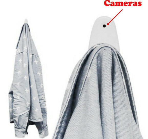 Móc quần áo - Camera móc áo mini hidden 1080p - Camera giám sát phát hiện chuyển động - Camera móc quần áo