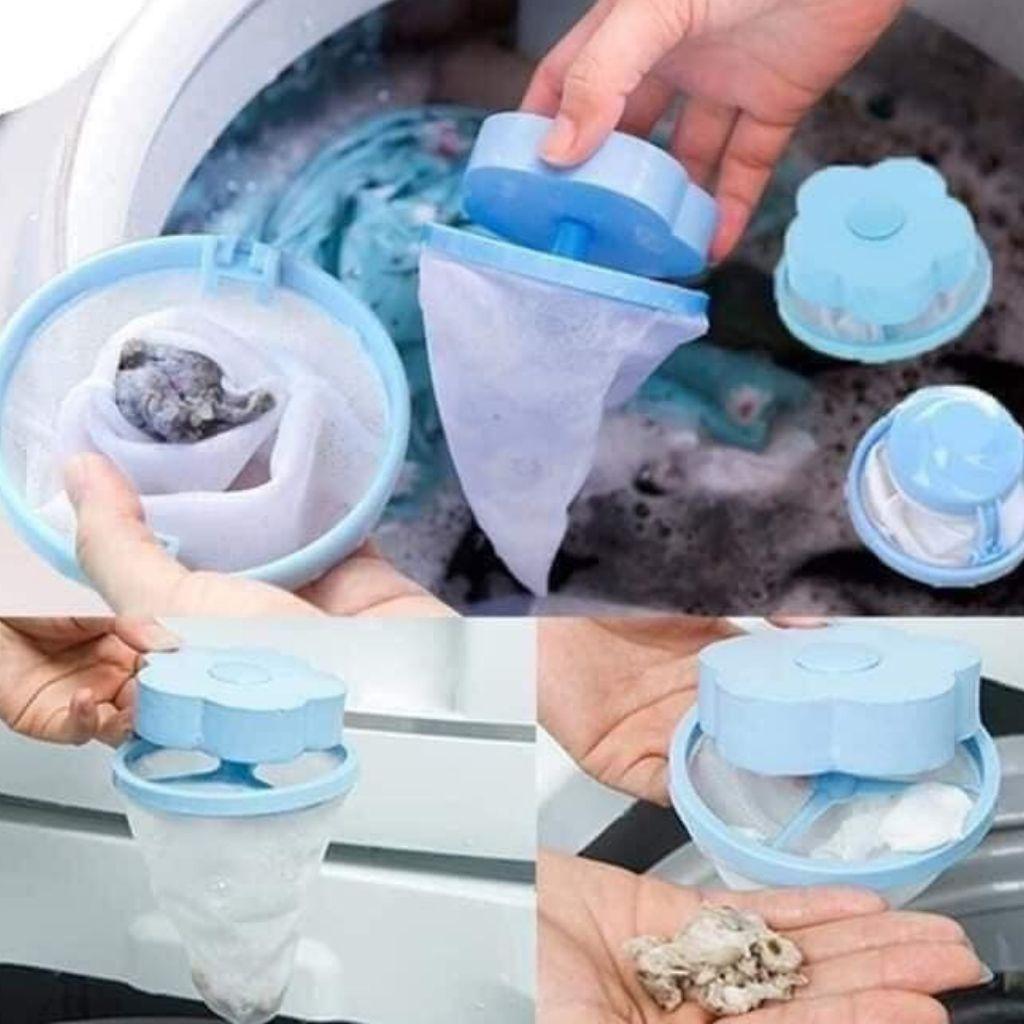 Phao Lọc Cặn Bẩn Máy Giặt, Túi Lọc Gom Rác Lồng Máy Giặt