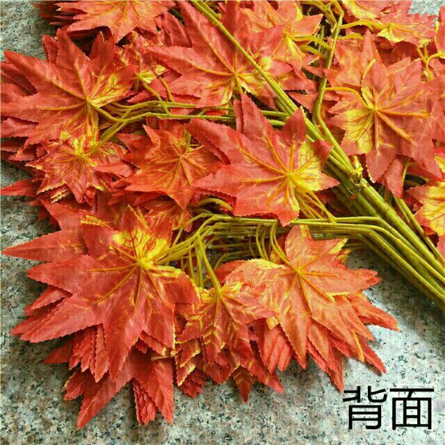 Combo 70 cành lá phong làm cây giả 5 nhánh 25 lá