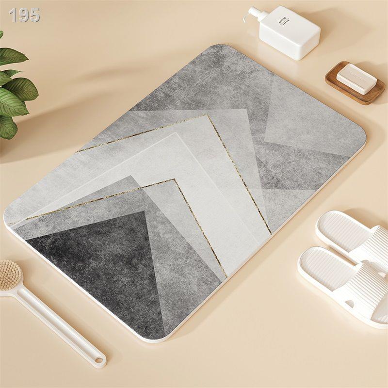 Dongsheng diatom bùn thấm nước tấm lót chân phòng tắm chống trượt Thảm làm khô nhanh diatomaceous đất cửa hộ g