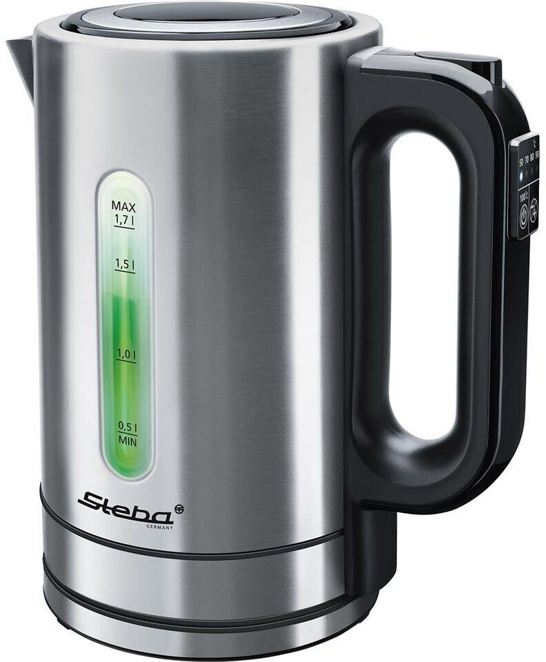 Ấm siêu tốc Steba WK 21 Inox có điều chỉnh nhiệt độ Hàng chính hãng
