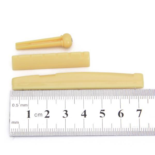 Set of  Acoustic Guitar Rosewood Bridge  Bone Pins Saddle Nut