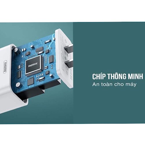 Củ sạc cho iPhone 12 / 12 Pro Max hiệu Remax Type-C sạc nhanh chuẩn PD 20w - Hàng nhập khẩu