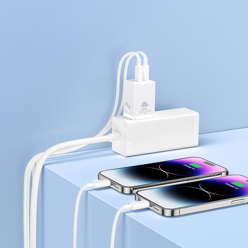 Cốc Sạc Nhanh Nhỏ Gọn OS-Baseus GaN5 Pro Fast Charger C+C 40W US