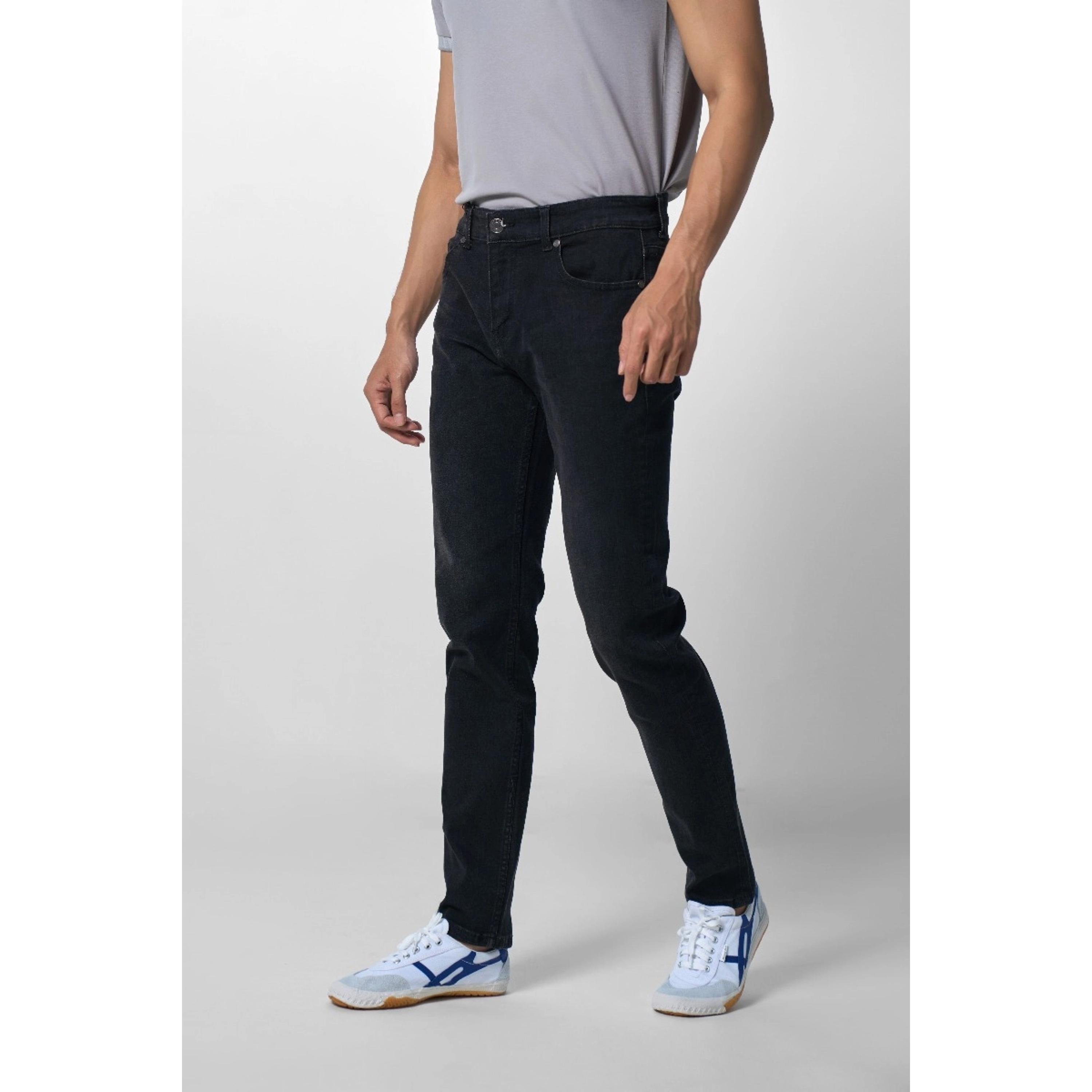 Quần Jeans OWEN nam dáng Slimfit co dãn không phai màu mã QJS230160