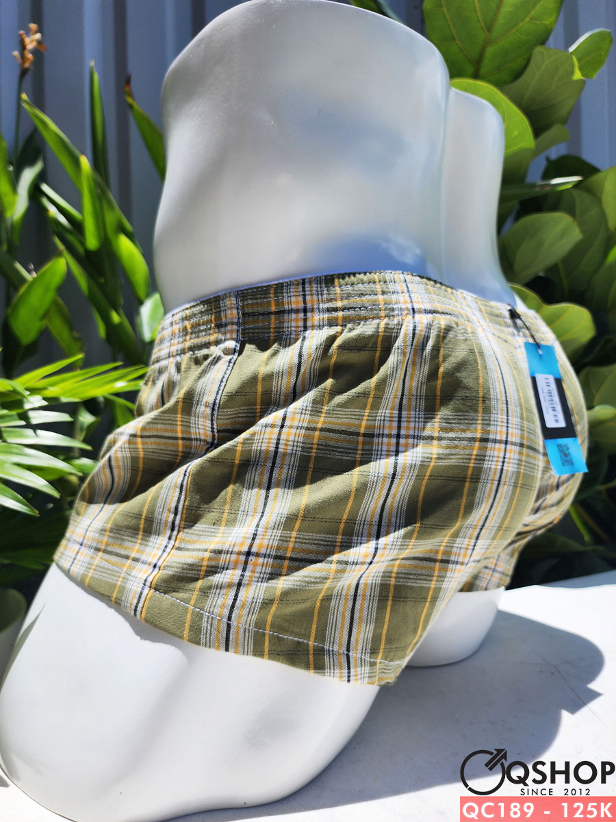 Quần ngủ nam vải cotton sọc caro QSHOP QC189
