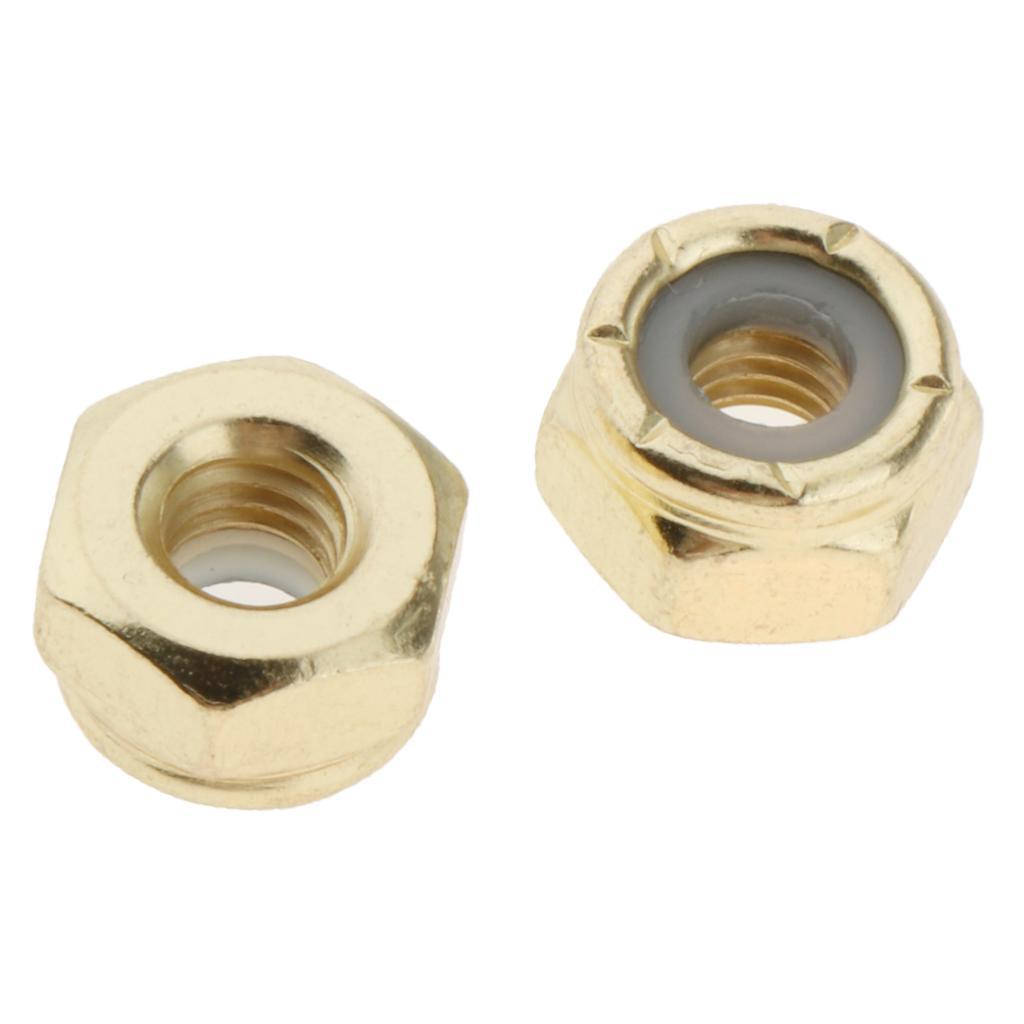 8x Skateboard Mounting Screws Nuts Skate Deck To Truck Replacement Hardware