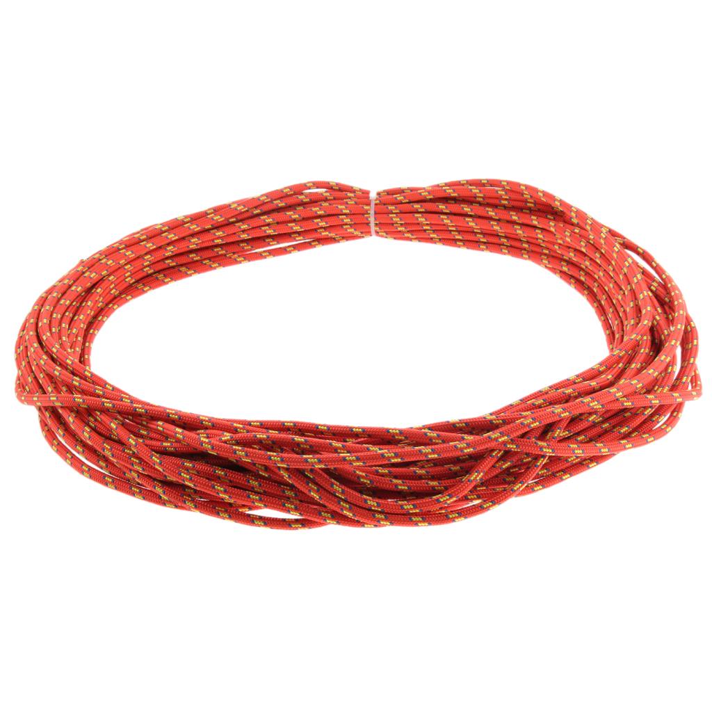 6mmx30m Climbing Safety Auxiliary Rope Static Cord  Mountain Orange