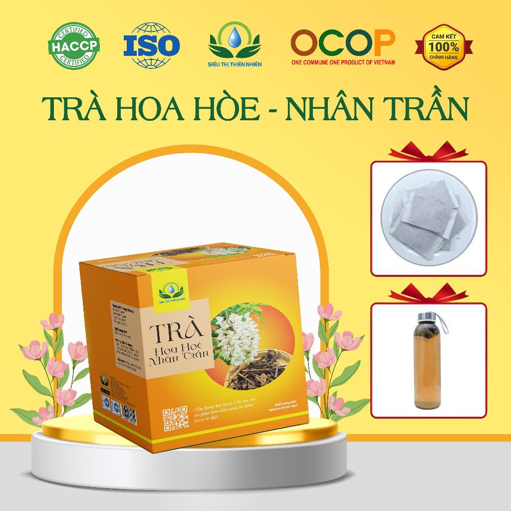 Trà Hoa Hoè Nhân Trần giúp giải khát, hạ huyết áp hộp 30 Túi Lọc x 3gr của Siêu Thị Thiên Nhiên