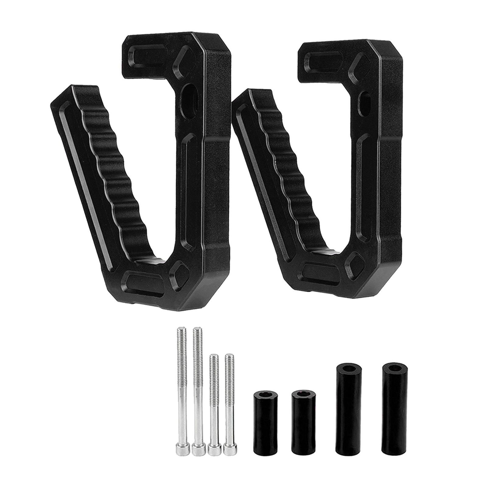 Heavy Duty Aluminum Alloy Interior Grab Handles Grips Car Decoration Supplies for Wrangler 2007-2018 Driving 2Pieces