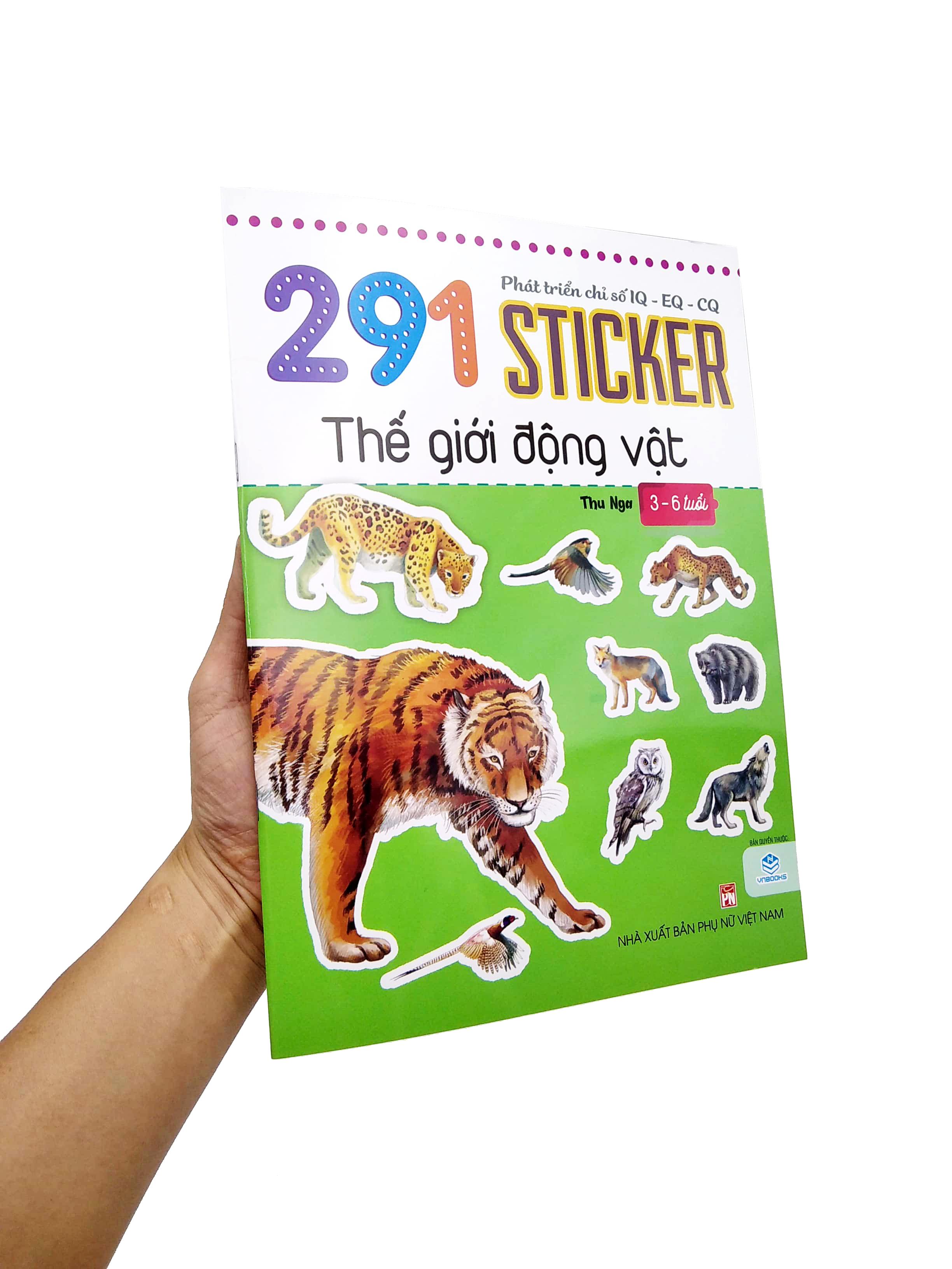 Phát Triển Chỉ Số IQ - EQ - CQ - 291 Sticker Thế Giới Động Vật