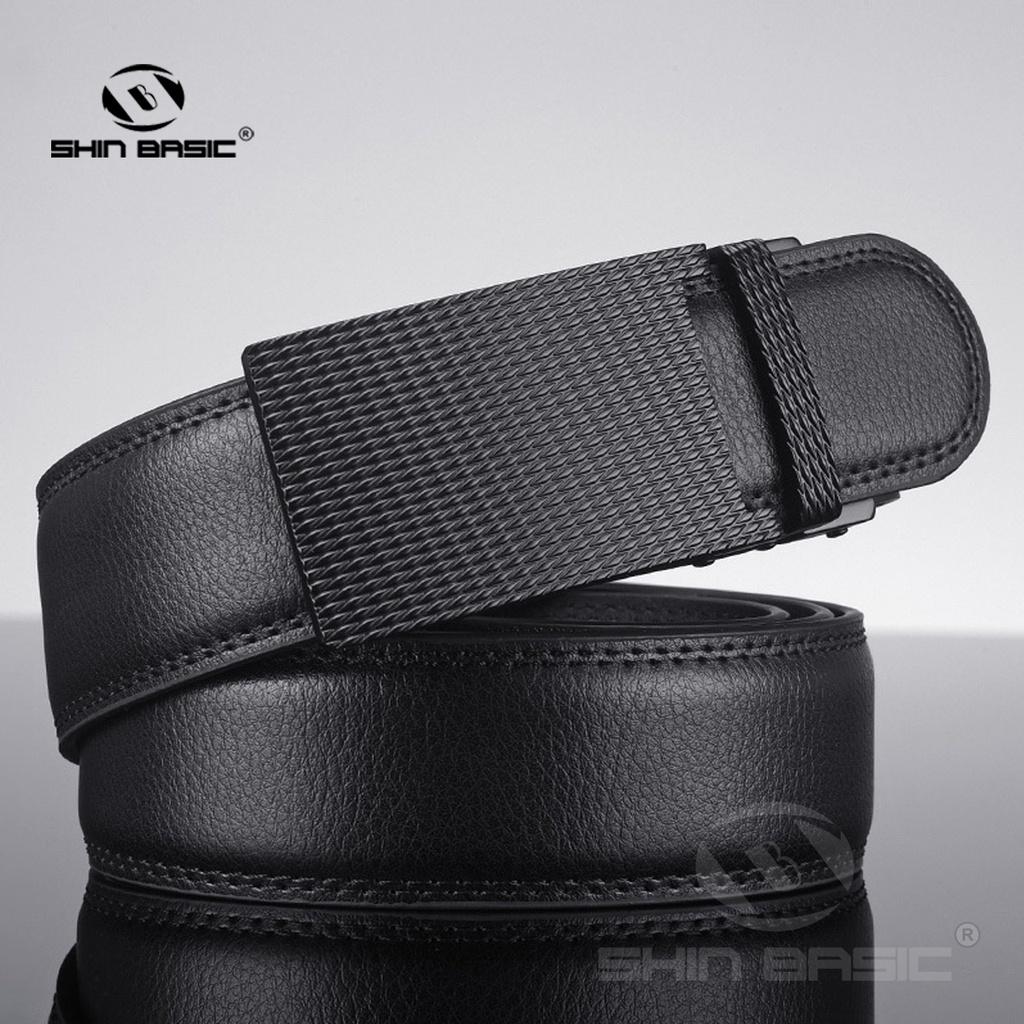 Dây Thắt Lưng, Nịt Nam Da Bò Cao Cấp - ShinBasic, Khoá Tự Động, Bảng Đẹp, Thời Trang Công Sở, Trẻ Trung, BELTS21BAS14