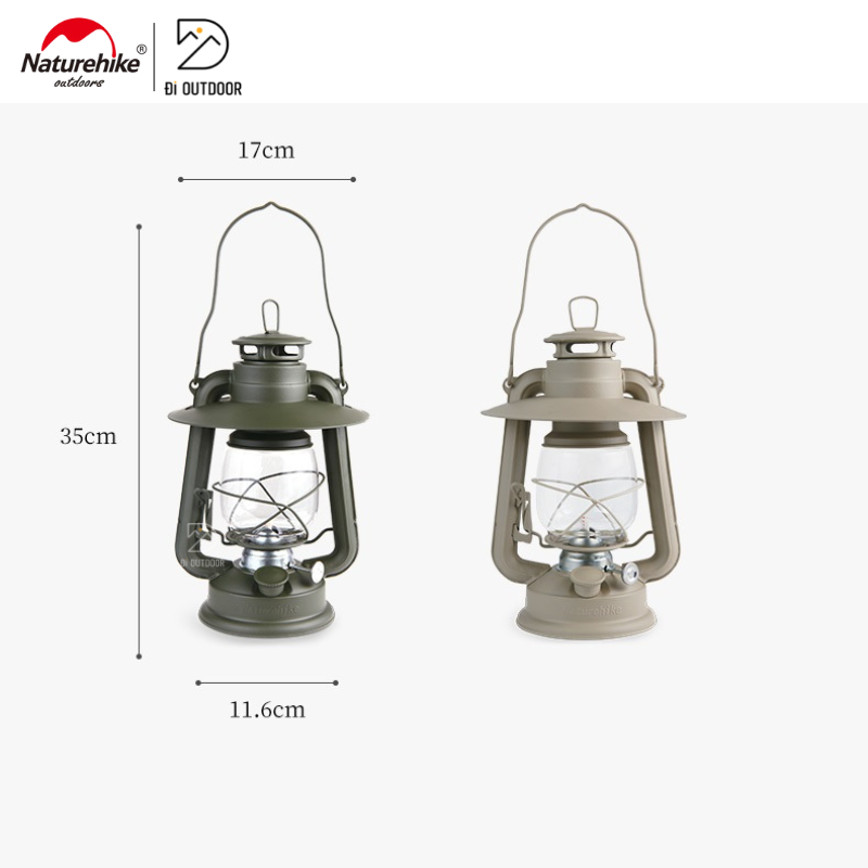 Đèn Măng Xông Dã Ngoại Naturehike NH22ZM003 Đèn Bão Dùng Dầu Hỏa