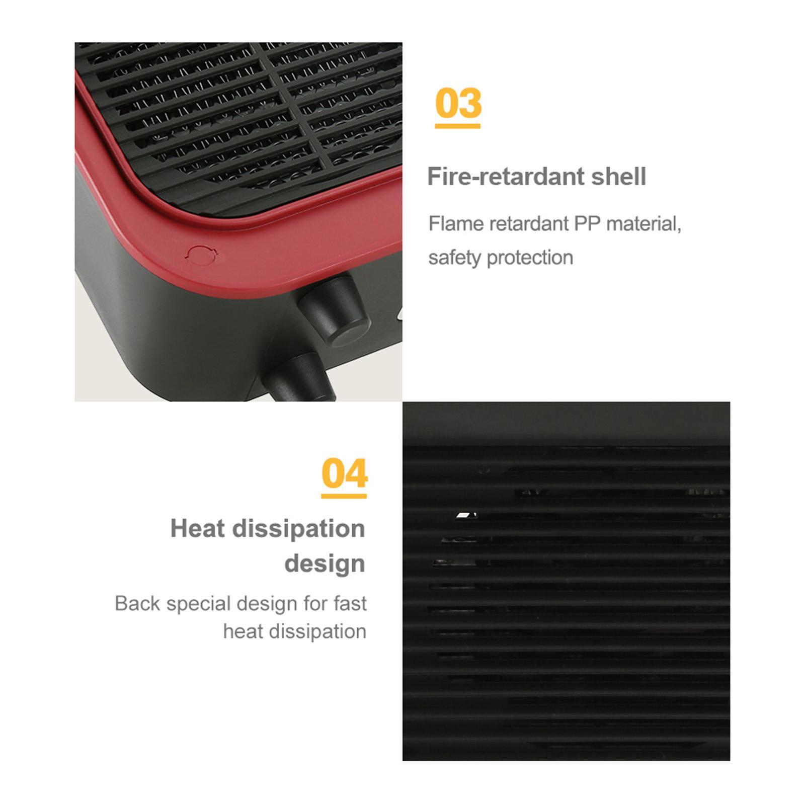 Warm Air Blower Space Heater Portable Retro for Bedroom Winter Room