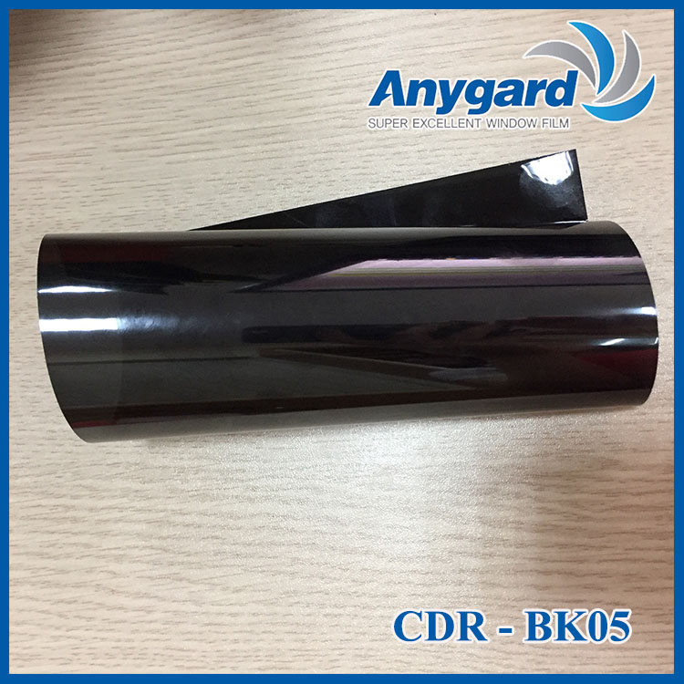 Phim cách nhiệt chống nóng cho xe ô tô màu tối đậm CDR - BK05 dùng cho kính sườn, kính hậu 1m52,5 - 100cm
