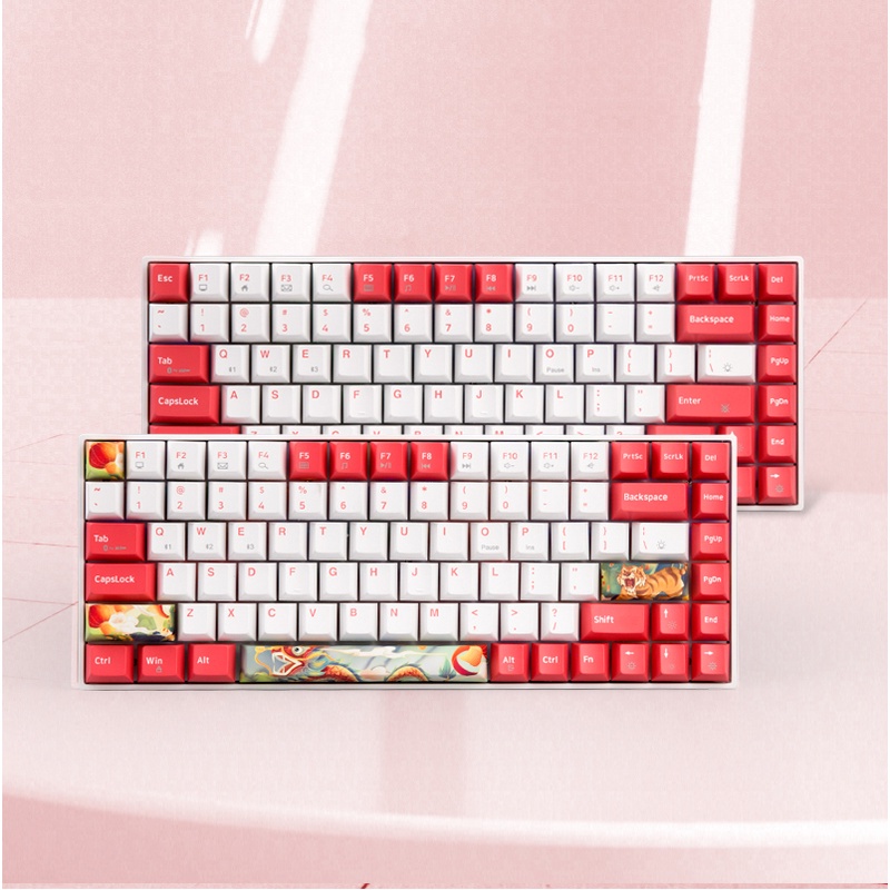 Bộ keycap Rồng - Hổ Jungle Layout 68 nút Newmen cho bàn phím GM680 - Hàng chính hãng