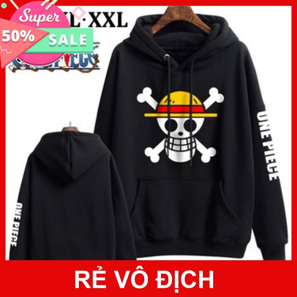 Áo khoác áo hoodie One Piece mũ rơm giá siêu rẻ nhất vịnh bắc bộ