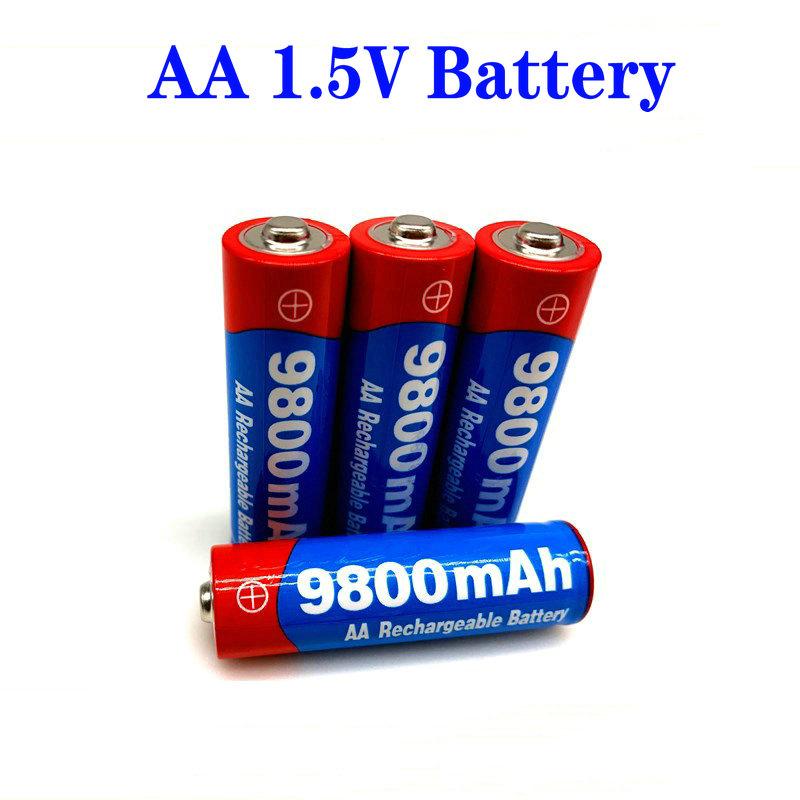 2021 New2~20 cái/lốc Thương hiệu pin sạc AA 9800mah 1.5V Mới Alkaline Sạc batery cho đèn led đồ chơi mp3 Màu sắc: 20 cái